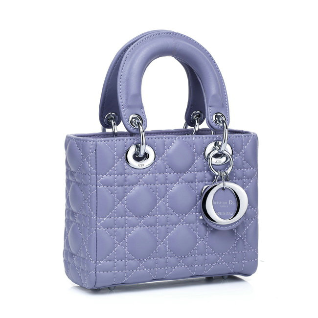 mini lady dior lambskin leather bag 6328 purple